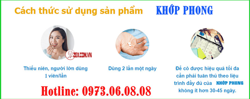 cách dùng khớp phong