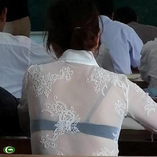 áo dài trắng siêu mỏng