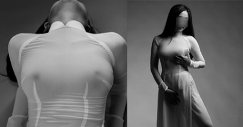 áo dài trắng siêu mỏng