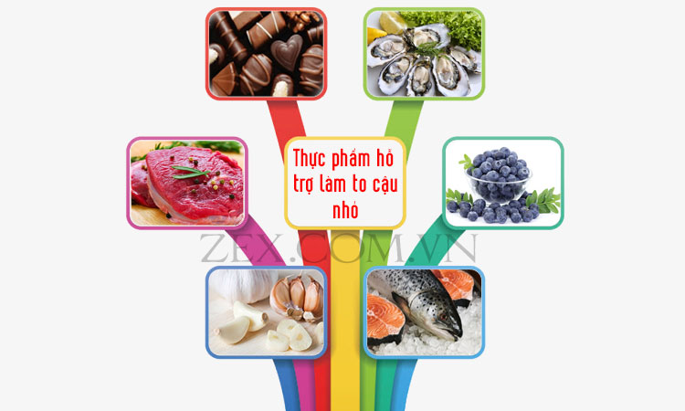 thực phẩm hỗ trợ tăng kích thước dương vật tại nhà