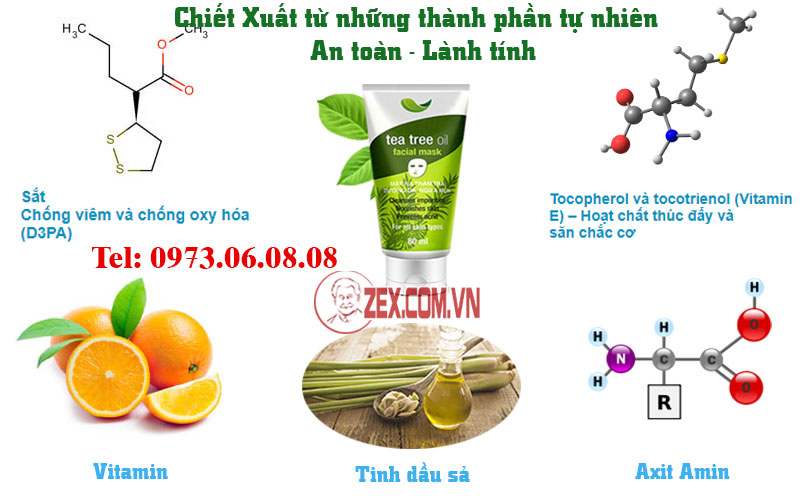 thành phần Tea Tree Oil Facial Mask