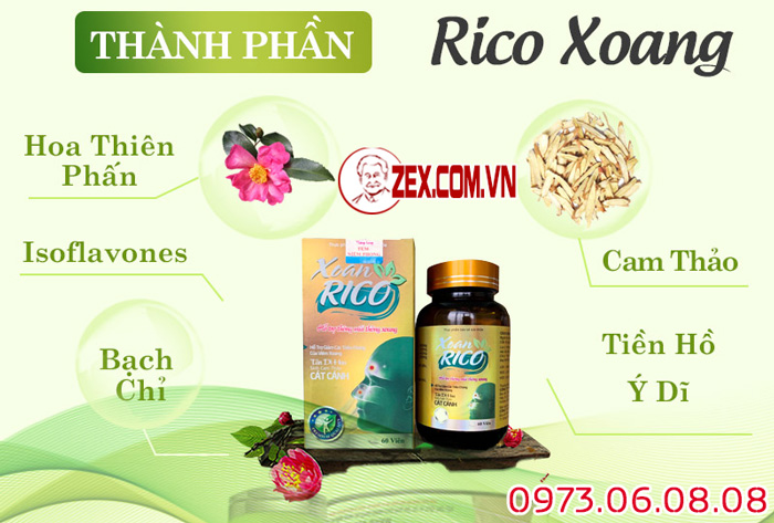 thành phần xoan rico