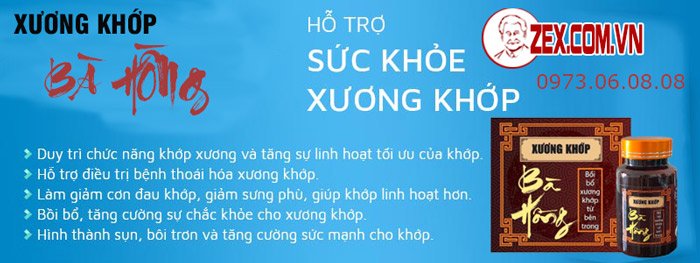 công dụng xương khớp bà hồng